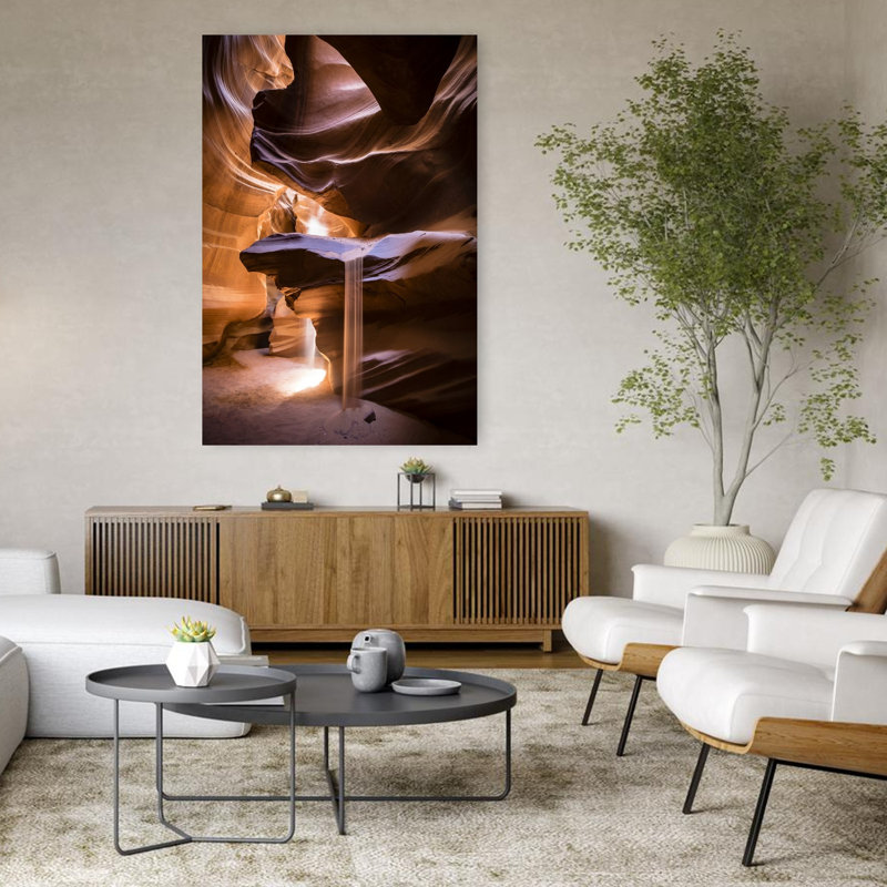 Art contemporain, paysage contemporain abstrait, art naturel, H 48 po x l 32 po