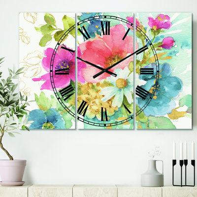 My French Garden - Horloge murale traditionnelle