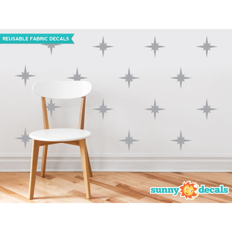 Décalcomanie murale en tissu Schroeder, Gris