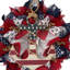 Couronne patriotique ancre nautique