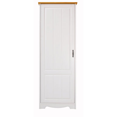 Ferrell 1 Door Solid Wood Wardrobe