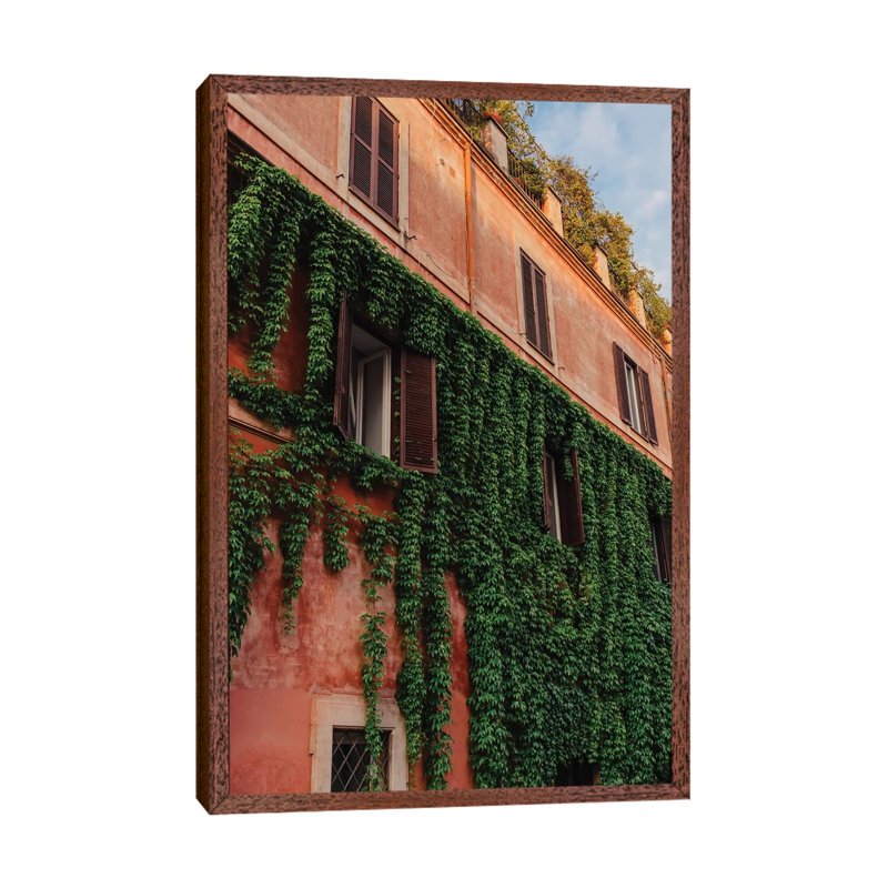 Roman Architecture IX by Bethany Young - Print on Canvas, Classic Brown Wood Framed, 101.6cm H x 66.04cm W x 3.81cm D