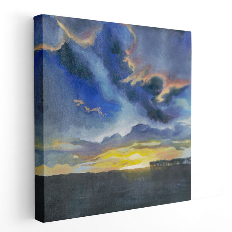 «Vivid Sunset I», reproduction d'art sur toile, H 16 po x l 16 po