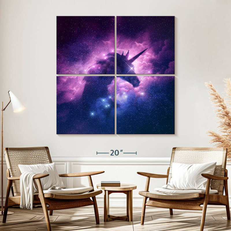 Kelan Unicorn Galaxy, 57'' H x 57'' W