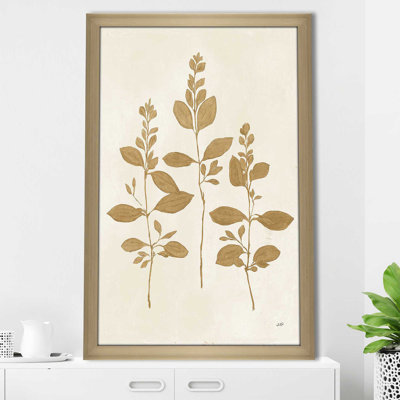 " Botanical Study IV Gold Crop "