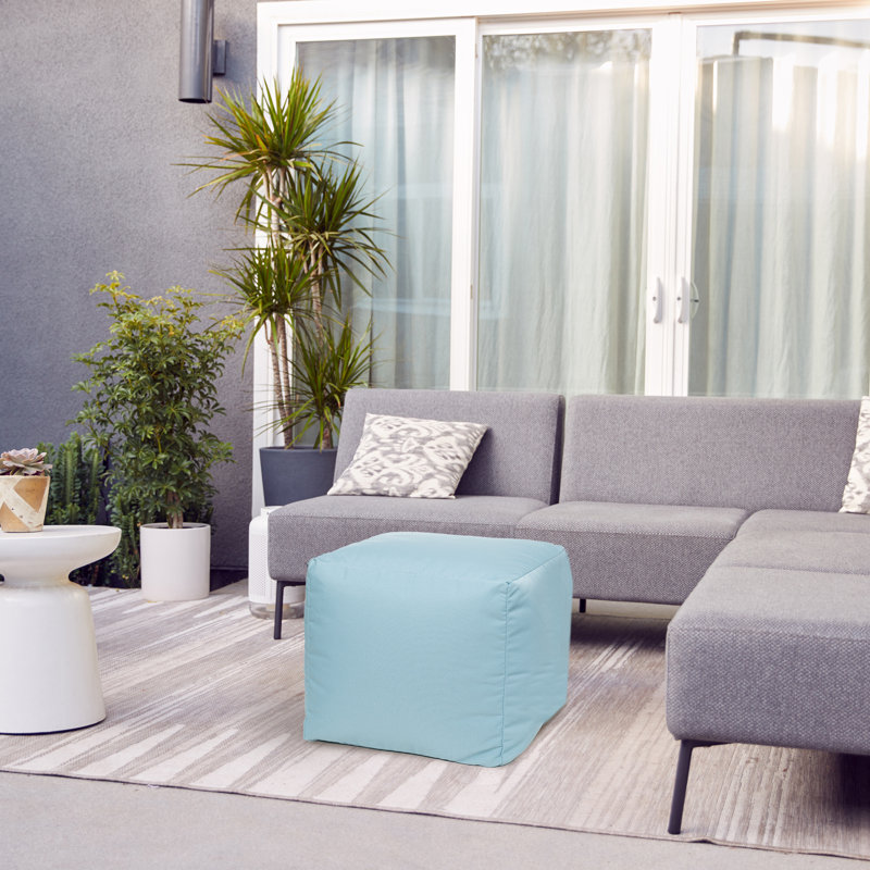 Breseis Outdoor Ottoman Pouf, Oceania