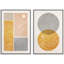 Motif géométrique de lignes géométriques pastel Mid-Century-100707505-100707506