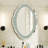 Glass Oval Mirror
