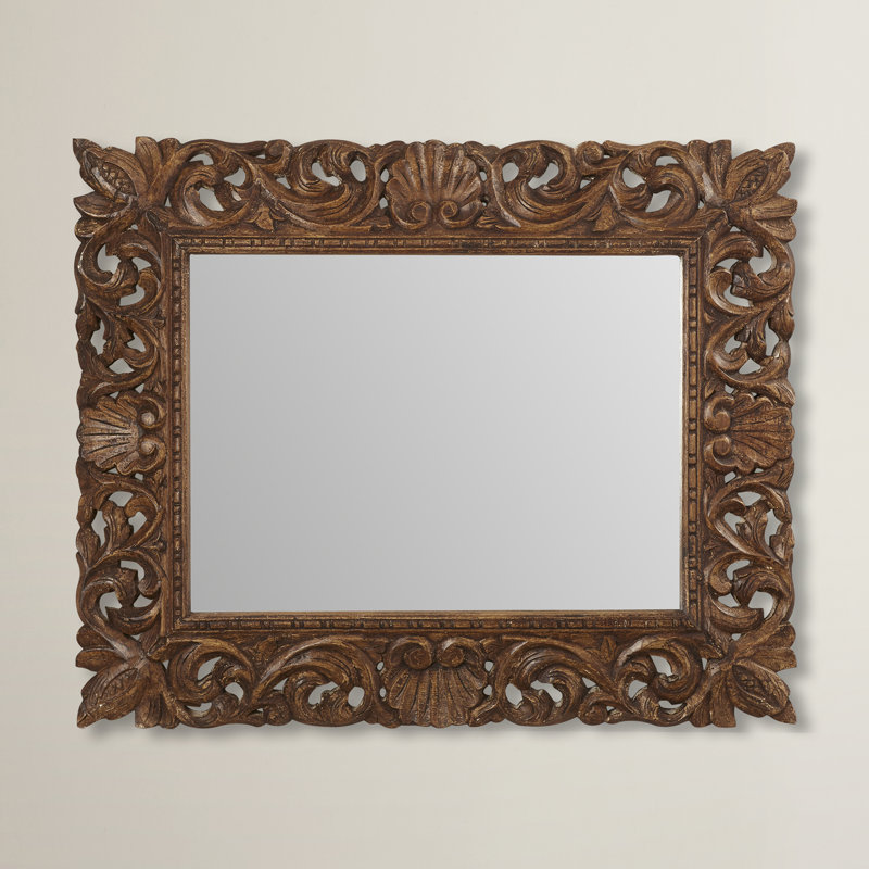 Coomes Wood Flat Wall Mirror