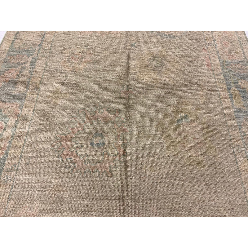 Tapis vieilli anatolien fait à la main 5 pi x 6 pi 11 po