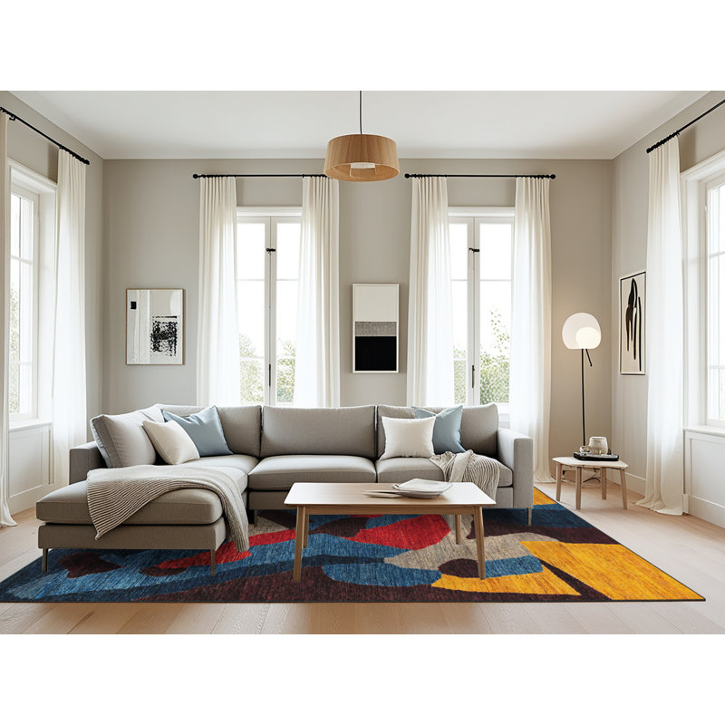 Moi Abstract Indoor Rug, Rectangle 8' x 12'