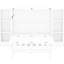 Lit peu encombrant avec configurations de tablettes, tiroirs et options modernes pour grand lit,