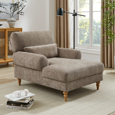 Chaise longue rembourrée avec dossier réglable Jazier