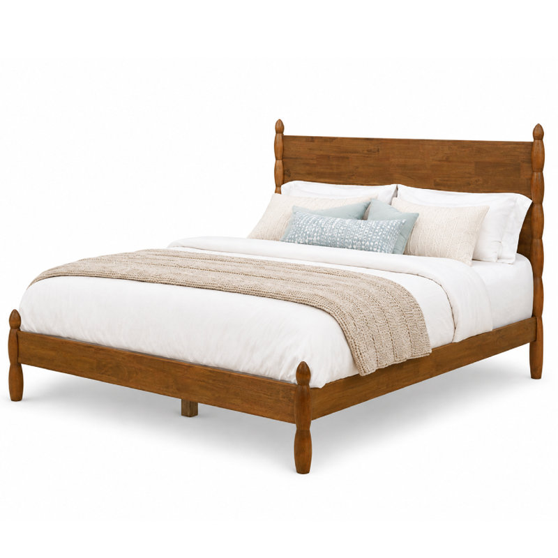 Eloise Solid Wood Spindle Bed, Queen