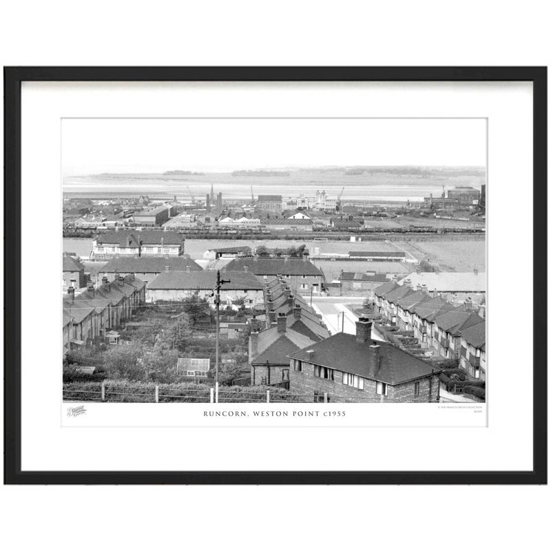 Runcorn, Weston Point C1955 - Single Picture Frame Print, 45cm H x 60cm W x 2.3cm D