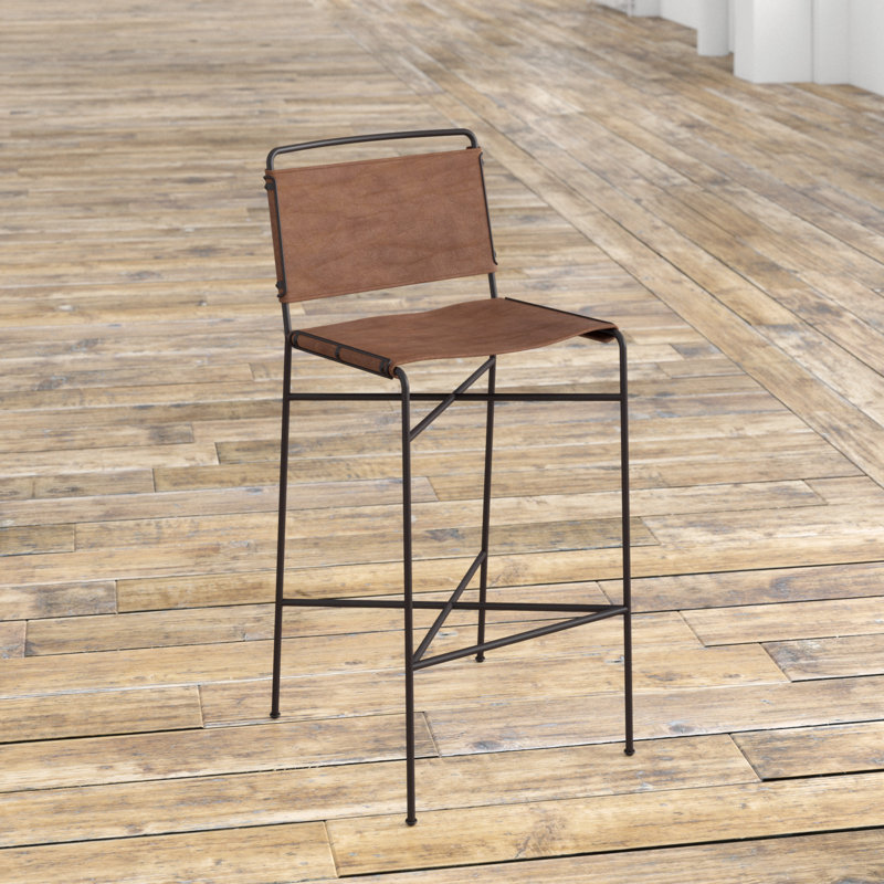 Stoehr Upholstered Counter Stool with Metal Frame, Bar Stool (30.31" Seat Height)