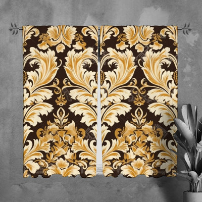 Paire de rideaux obscurcissant en polyester Zekel