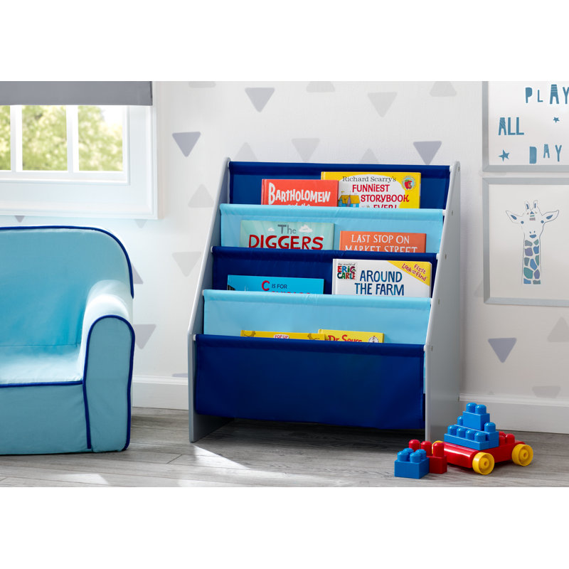 Bibliothèque pour enfants Delta, Gris te bleu