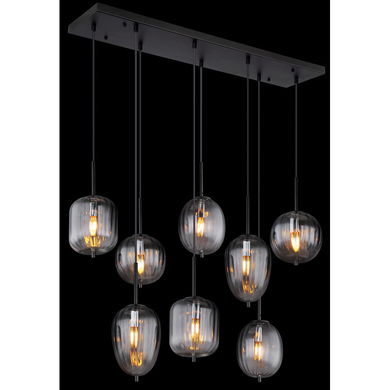 Nezar 8 - Light Matte Black Pendant