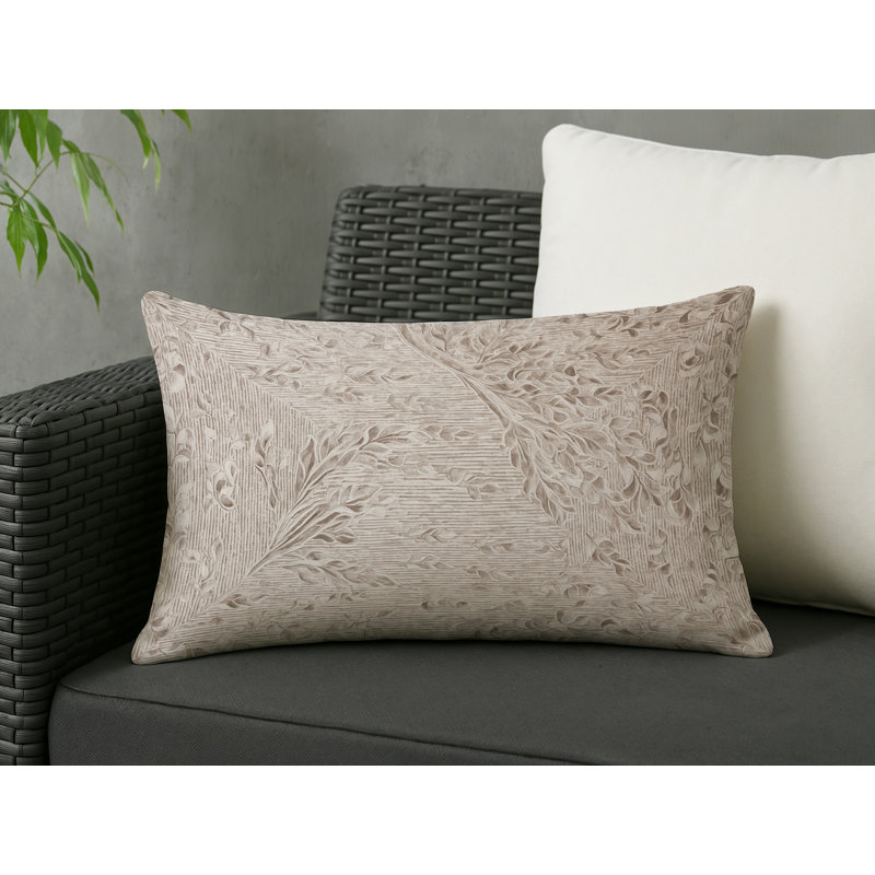 Coussin décoratif intérieur et extérieur Modern, Rectangle H 18 po x l 25 po, Gris abstrait 131