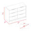 Commode 4 tiroirs Kaia, plateau supérieur-2097164480