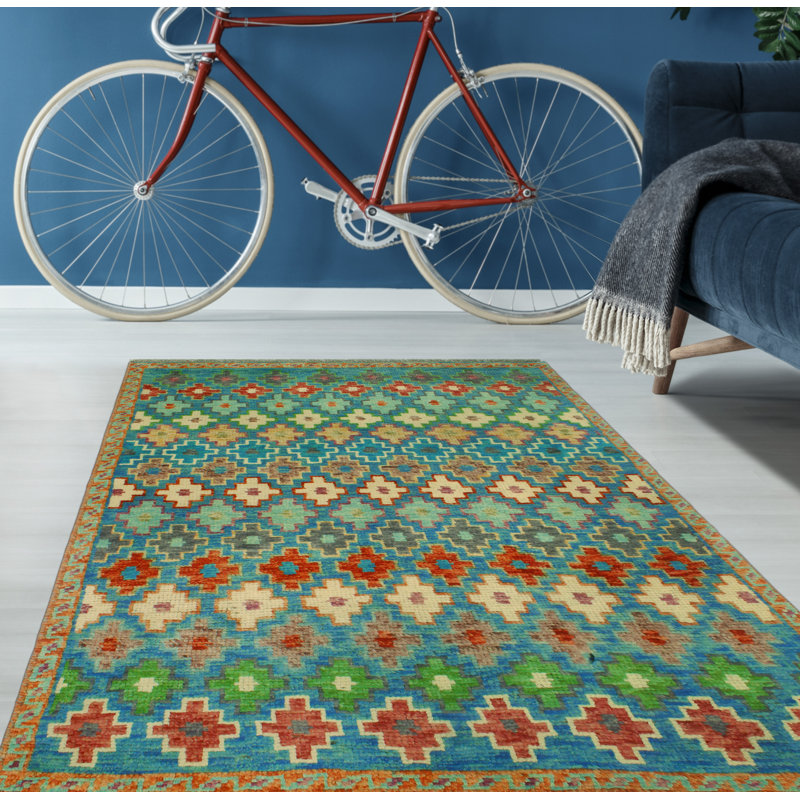 Tapis bleu Khyli Aethelbe