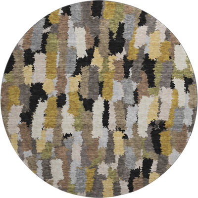 Premium Machine Washable Mayfield AMF2437 Striped Rug