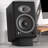 Symple Stuff Desktop Speaker Stands Wedge, Desk Speaker Stands For Medium Speakers, Anti Vibration Silicone Angle Wedge Speaker Riser For Computer, Bookshelf, And Studio Speaker Stand, Black, Medium