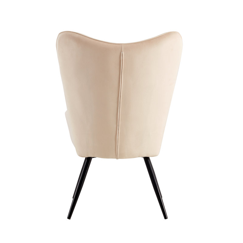 Ocilla Velvet Armchair with Footstool