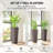 Flower Boxs,Set Of 2 Flower Pots,Tall Planters-1575087038