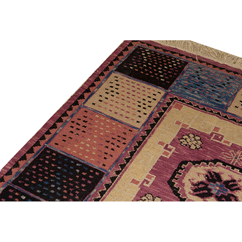 Hand-Knotted High-Quality Beige and Brown Area Rug