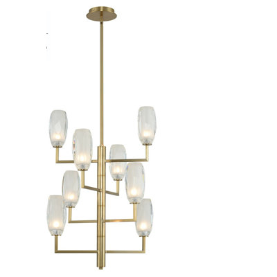 June 8 LT Winter Brass Pendant Kalco