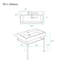 Lavabo console en céramique Claire 40-1647927270
