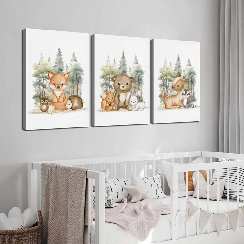 3 Piece Wrapped Canvas Print, 40 cm H x 30 cm W