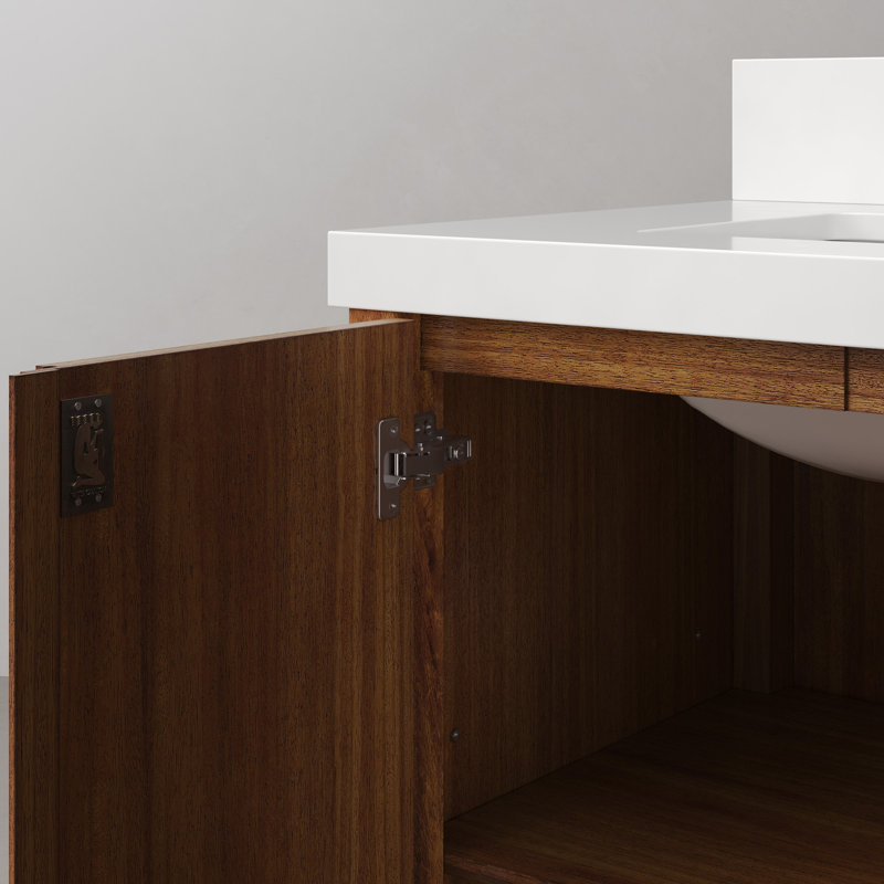 Ensemble de meuble-lavabo simple 30 po Trailshawn, Bois de mangue