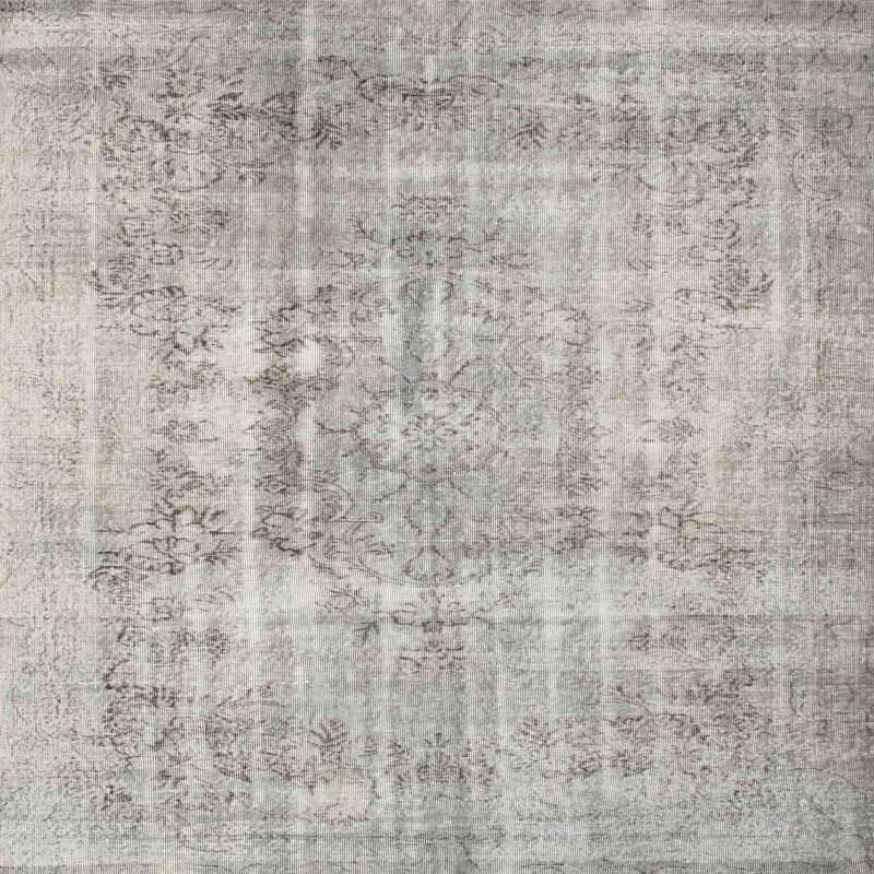Tapis gris zone contemporaine, Carré 7 pi