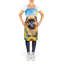 Tablier griffon bruxellois en tournesols