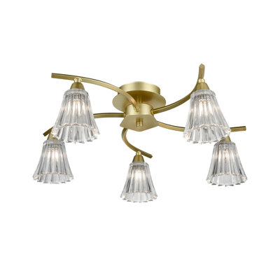 Glass Semi Flush Mount