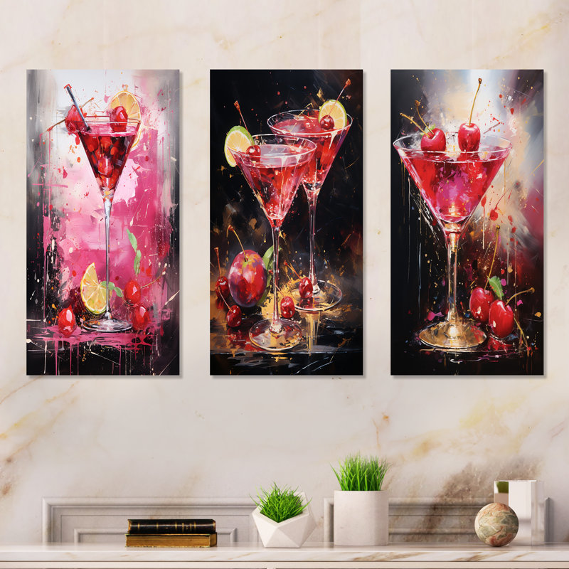 Verre à martini Cosmo Cosmos, Toile tendue, H 32 po x l 48 po