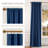 Navy Blue Velvet Curtains 84 inches for Bedroom, Sound Reducing Heavy-Duty Solid Rod Pocket & Back Tab Light Blocking Drapes/Panels for Living Room (2 Panels, 52 inches Wide Each Panel)-1065738832-1065738835