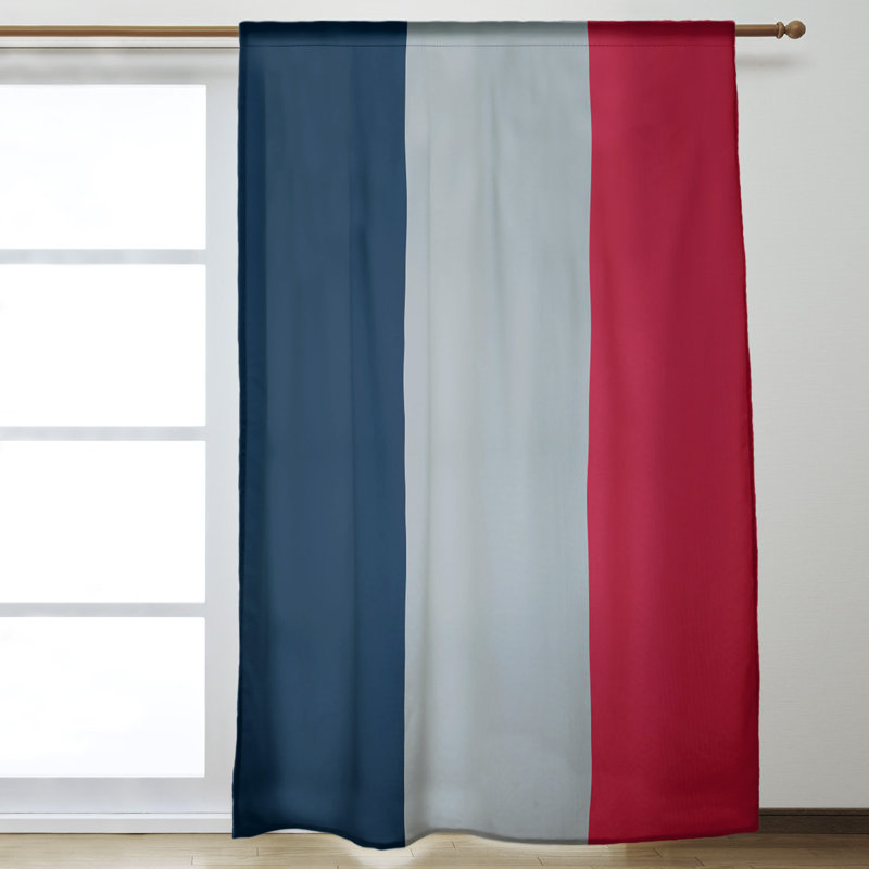 Mississippi Rebellion Sateen Room Darkening Curtain Single Panel, Silver