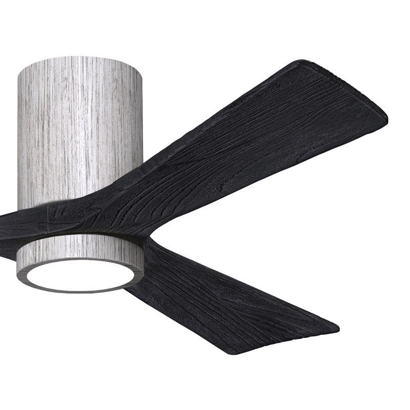 Irene LED Ceiling Fan, Barn Wood Tone, Matte Black, 52"