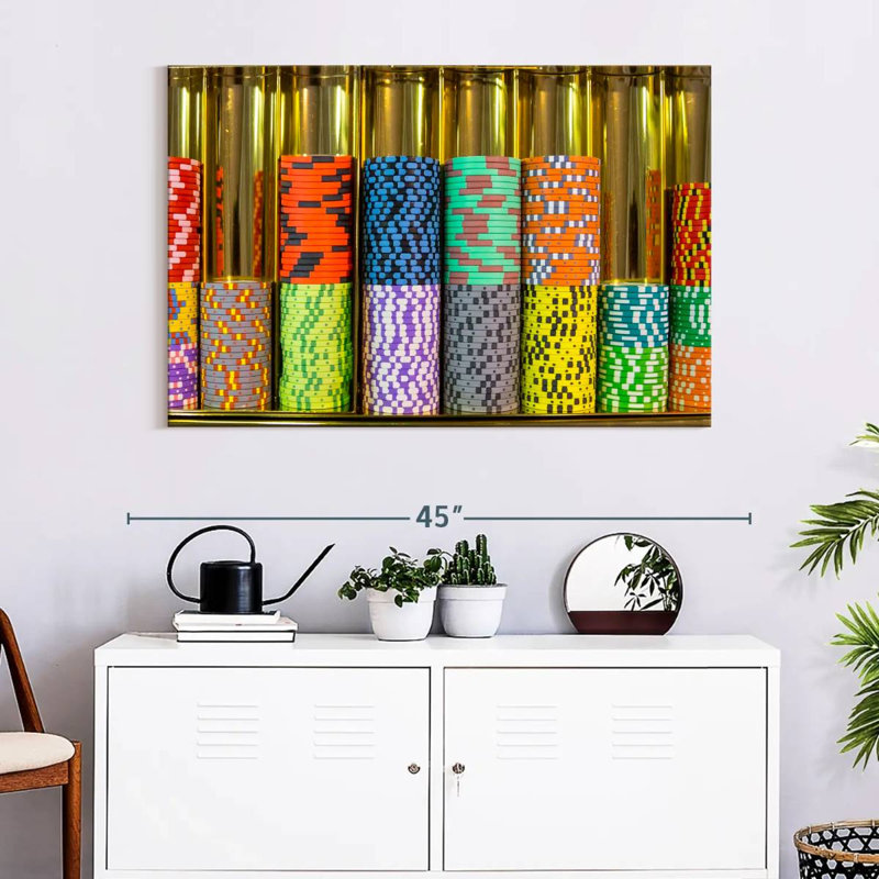 Senne Gambling Chips, 26" H x 39" W
