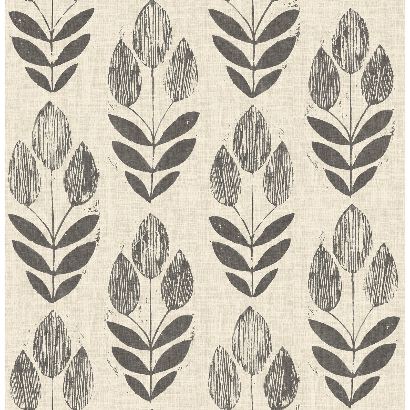 Reginald Floral Wallpaper, Black