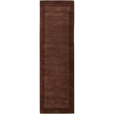 Dolma Chocolate Hand-Woven Wool Rug