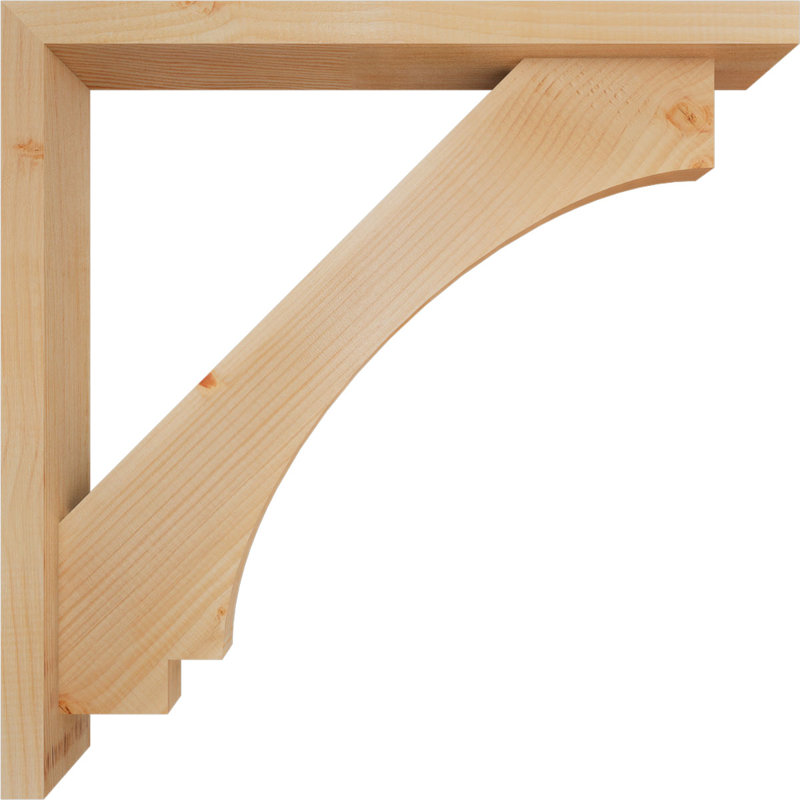 Support de bloc impérial avec entretoise décalée, 28 po x 28 po, Sapin Douglas de l 3 1/2 (lisse)