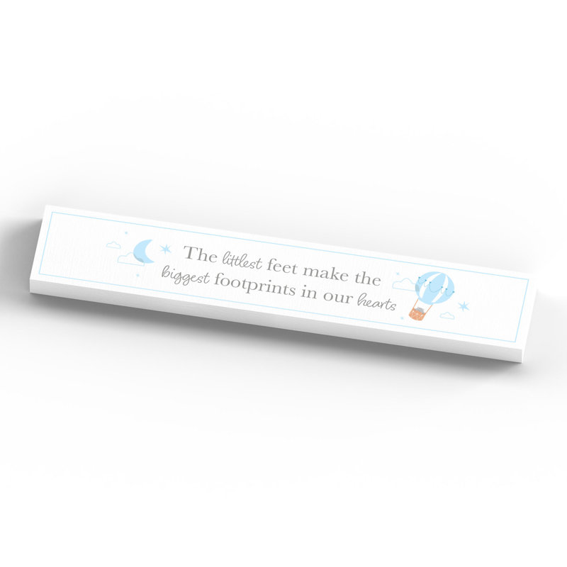 Jayla Text & Numbers Letter Block, White/Blue