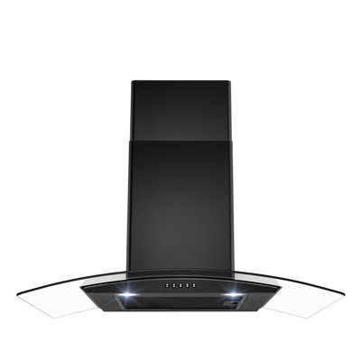 Hotte murale convertible 30 pouces 217 CFM en noir