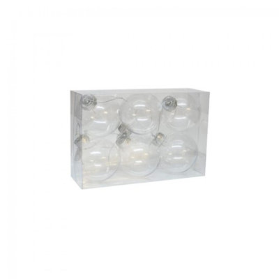 Ensemble de 6 boules transparentes
