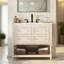 Meuble-lavabo en bois massif 36 po avec lavabo en céramique 36 po - Assemblage facile-1239941672